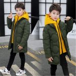 Acheter Veste d'hiver pour enfants, vêtements pour garçons, veste chaude, manteau Long à capuche, Parka épaisse imperméable | Joom