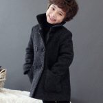 Manteau hiver double boutonnage pour garçon en laine hiver