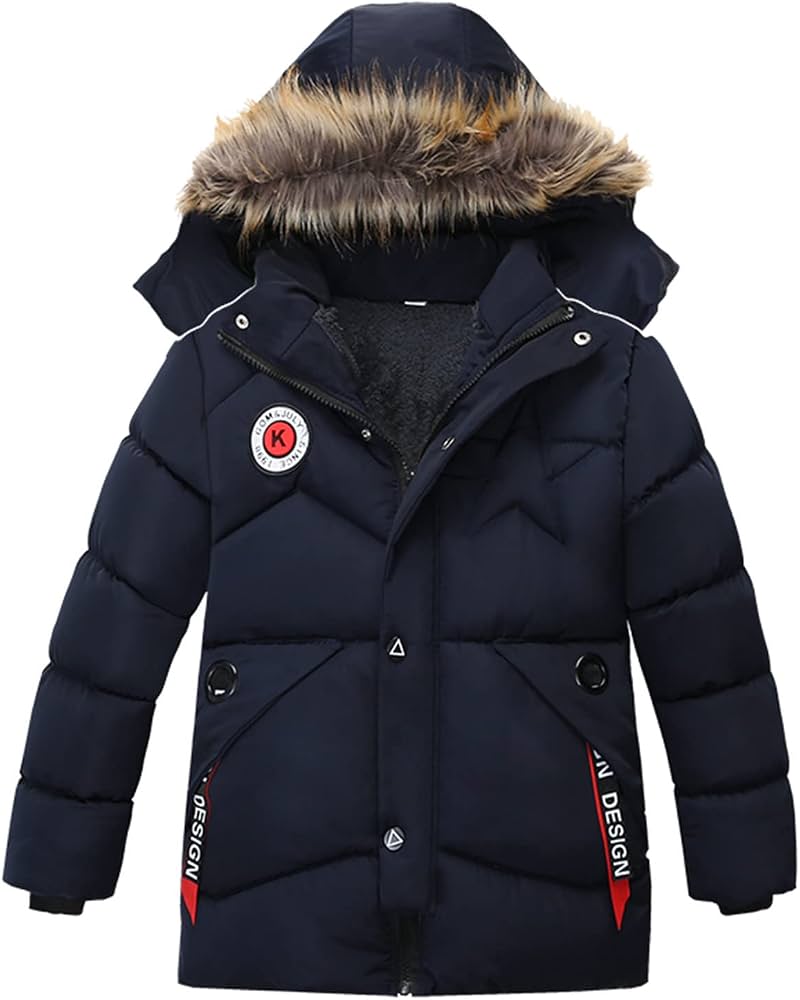 manteau-hiver-garcon-551kau-1.jpg Générique Veste GarçOn 8 Ans,Enfants Hiver GarçOn Veste Manteau à Capuche Manteau Mode Enfants VêTements Chauds Veste GarçOns Manteau Et Veste Pull ... – Image 1
