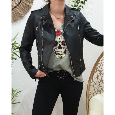 perfecto-femme-151tza-1.jpg Veste Perfecto femme noir 6530 – Image 1