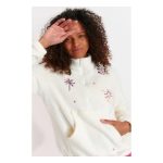 Pull Polaire Femme BANANA MOON Goldy Chilliwac Ecru Breizh Rider