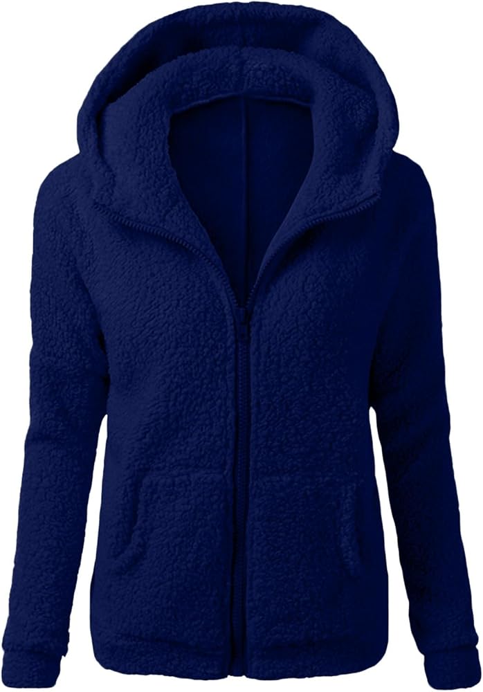 pull-polaire-femme-801zkg-1.jpg Veste Polaire Femme Sweat A Capuche Zippé Grande Taille Manteau Polaire Hiver Chaud Hoodie Mode Chic Sweatshirt Pull à Capuche Manche Longue Laine ... – Image 1