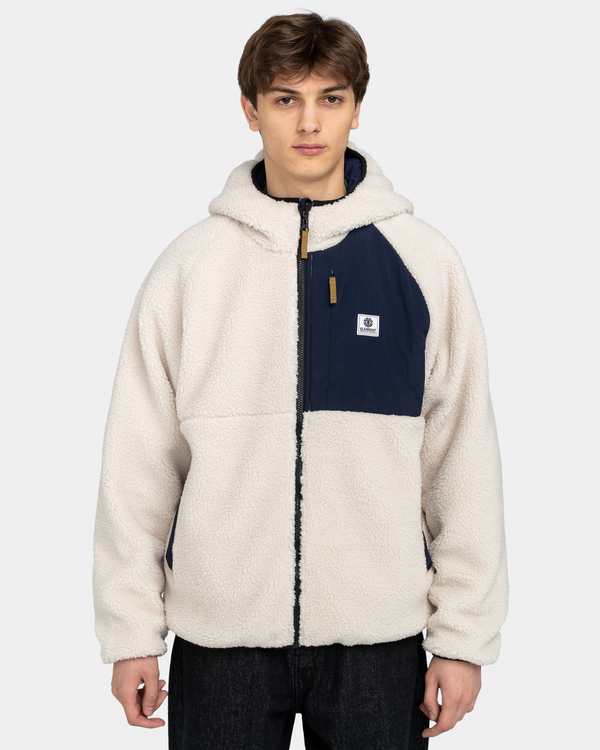 pull-polaire-homme-047qzy-1.jpg Wolfe Polaire à capuche réversible Beige Homme | Element – Image 1