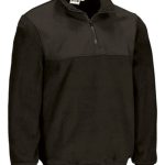 Sweat polaire demi zip Homme REF WILLIE noir