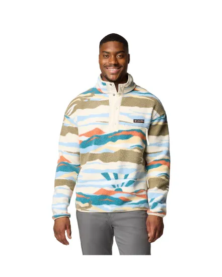 pull-polaire-homme-350twp.webp Veste Polaire Homme Columbia HELVETIA II PRINTED HALF SNAP FLEECE Multicolore Sport 2000 Ref 2098461 191 – Image 1