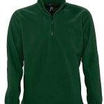 Sweat shirt polaire col zippé 56000 vert sapin