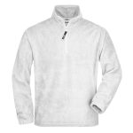 Sweat polaire col zippé homme JN043 blanc