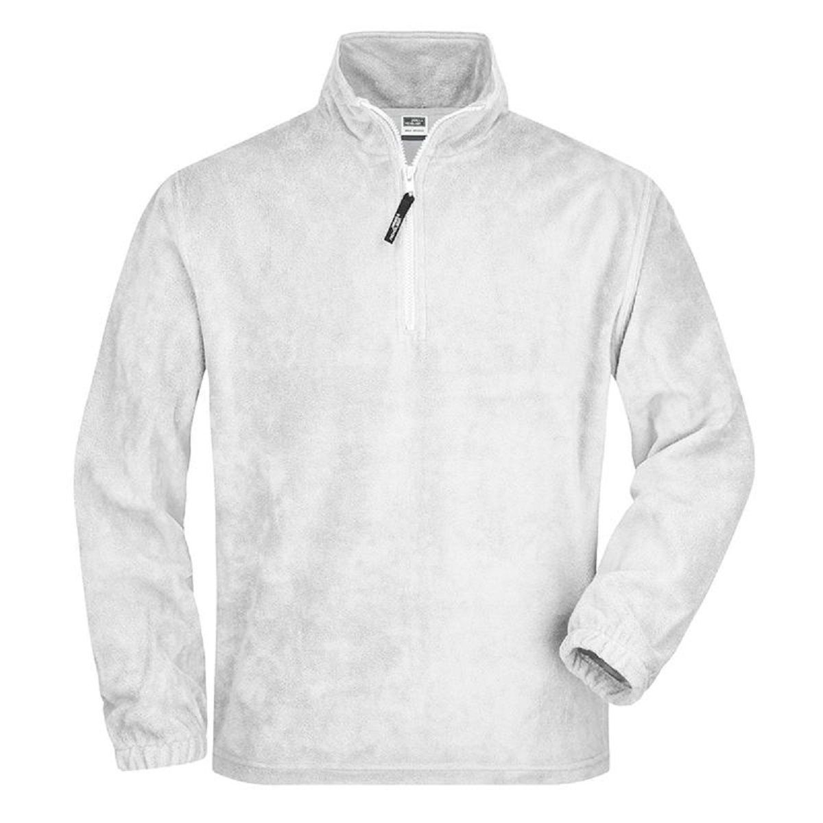 pull-polaire-homme-820rnm-1.jpg Sweat polaire col zippé homme JN043 blanc – Image 1