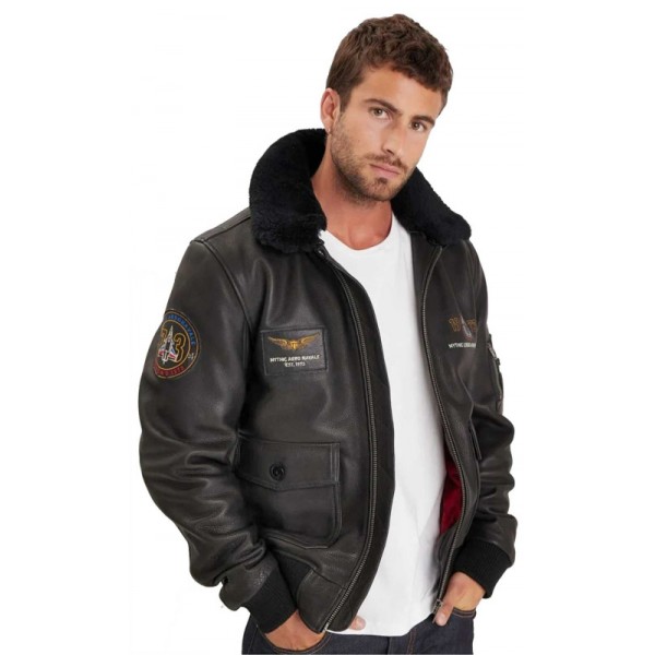 veste-aviateur-120epg-1.jpg BLOUSON CUIR AVIATEUR PHANTOM DAYTONA – Image 1