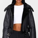 Black Blouson Aviateur Court Multi zips | PrettyLittleThing FR