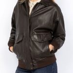 Blousons cuir en cuir agneau Daisy marron marron