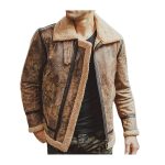 Blouson Cuir Aviateur Homme Beige | Cuir Aviateur