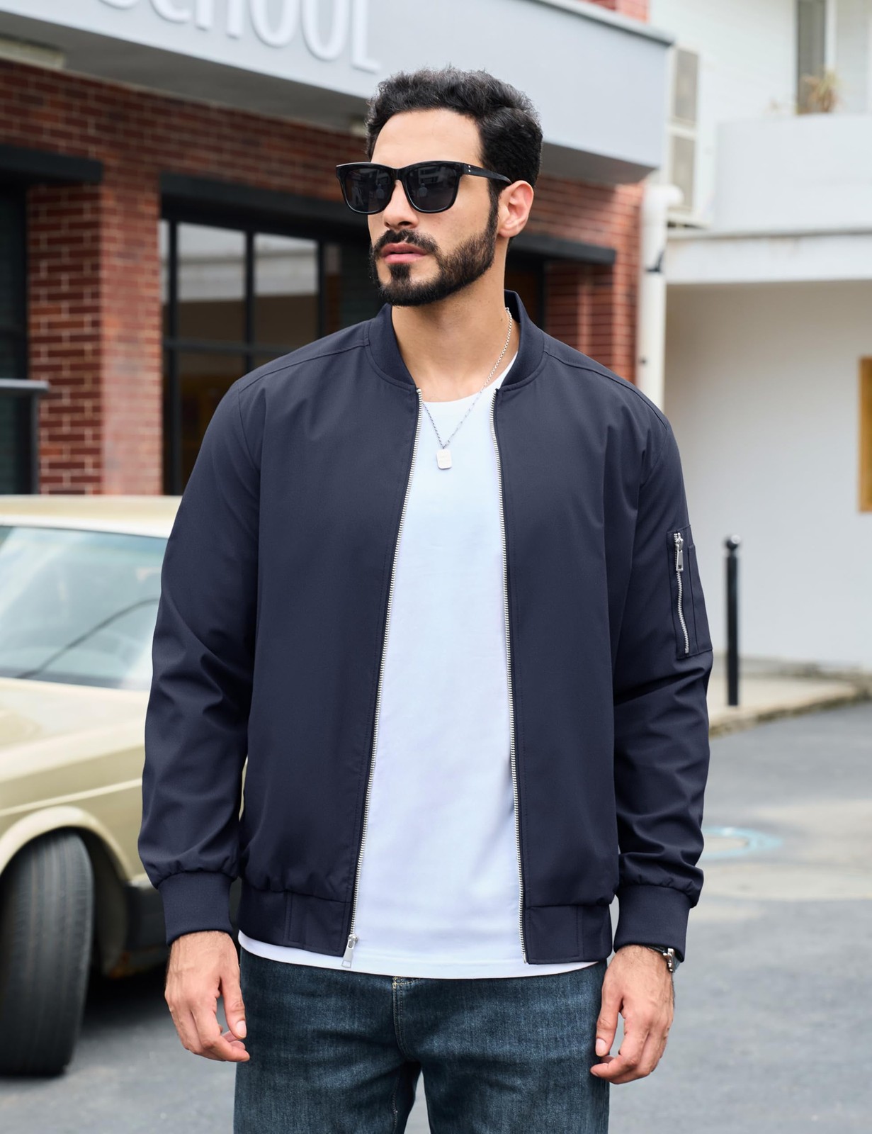 veste-aviateur-homme-227dfc-1.jpg Veste aviateur homme bleu grande taille blouson zippé confortable pour homme fort – Image 1