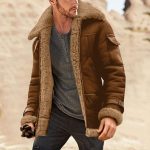 2023 Nouvelle Blouson Bomber Homme Camel Élégant Veste Volante en Cuir Vintage Manteau Veste Aviateur Homme Veste en Cuir Hiver Veste Aviateur Homme ...
