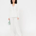 Veste de tailleur 1 bouton femme blanc chine | GEMO