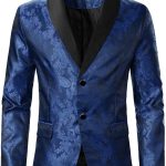 Blazer Homme Slim Fit,Veste Costume Homme,Mens Business Formal Wedding Casual Premium Stretch Motif Brodé Slim Button Pocket Classic Fit Homme Couleur ...