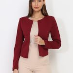 Veste courte sans col