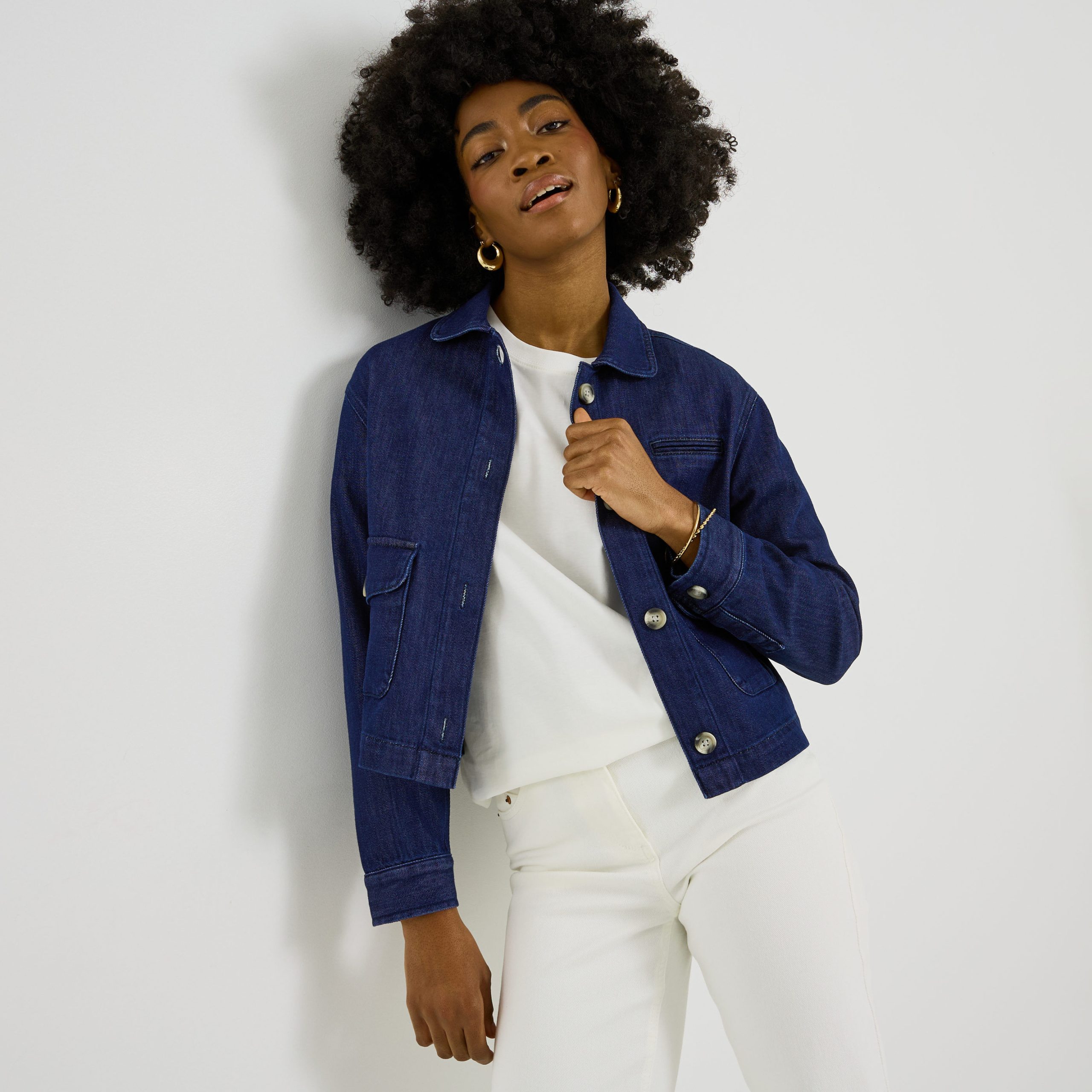 veste-courte-femme-926ihz-1.jpg Veste courte en jean femme BRUT | Graindemalice – Image 1