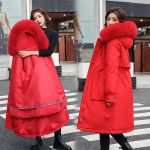 YHWW Doudoune, 30 Degrés Neige Porter Long Parkas Veste d'hiver Femmes Amovible À Capuche Outwear Doublure Femme Épais Manteau d'hiver Femmes, Rouge, ...