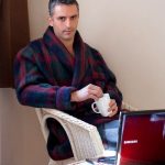 Veste d'intérieur écossaisse "Artigussy' ROBES DE CHAMBRE ET VESTES D' INTERIEUR pyrenees e shop