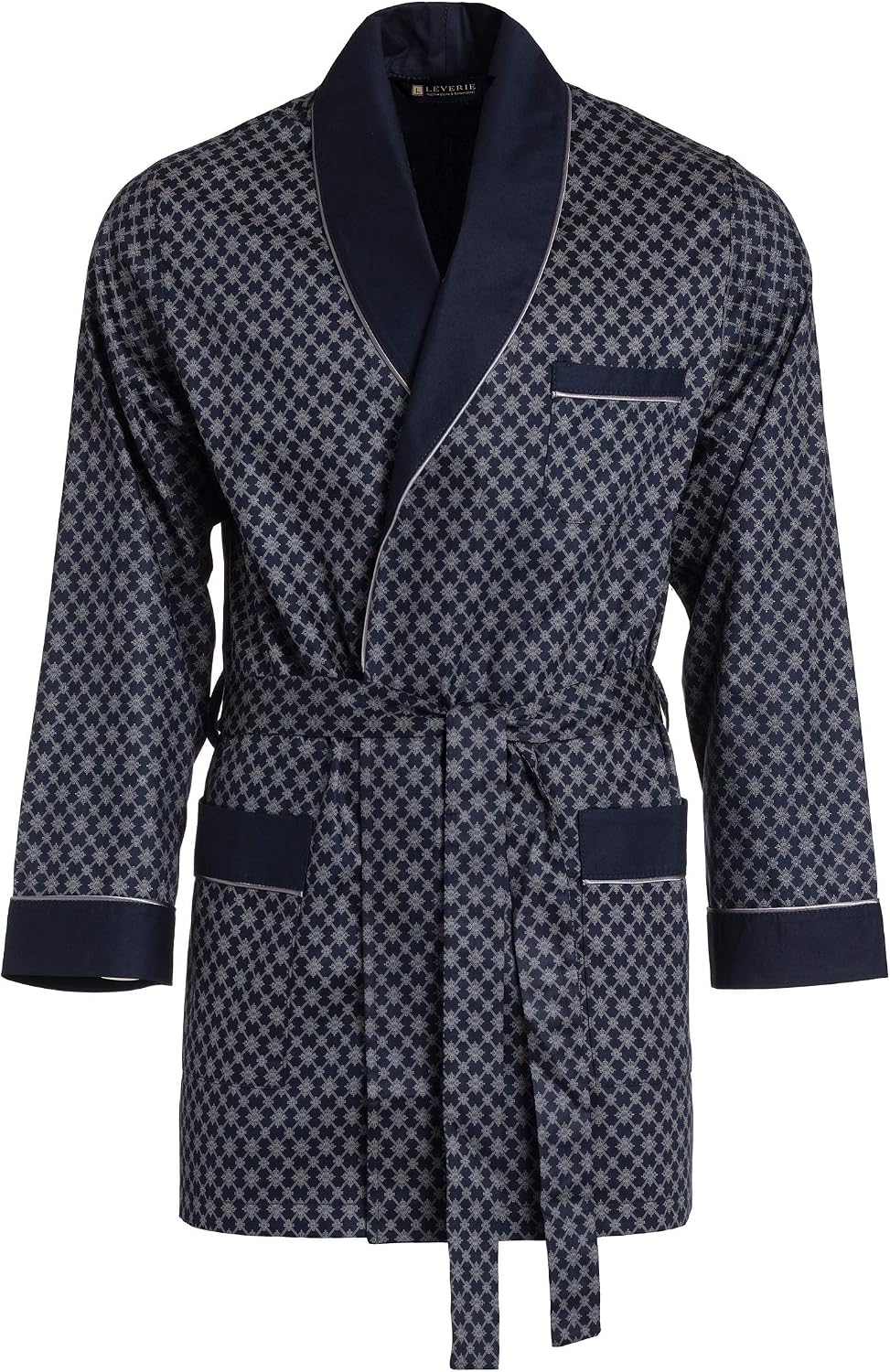 veste-d-interieur-homme-501xxx.jpg LEVERIE Veste d'intérieur/robe de chambre courte classique homme, bleu/gris losanges, M : Amazon.fr: Mode – Image 1