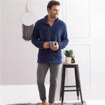 Veste d'intérieur unie homme 240 g/m²