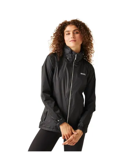 veste-de-pluie-femme-409fqd.webp Veste Technique Imperméable à capuche Femme VESTE CV CORINNE IV Noir, REGATTA, , Ref RWW304 800 – Image 1
