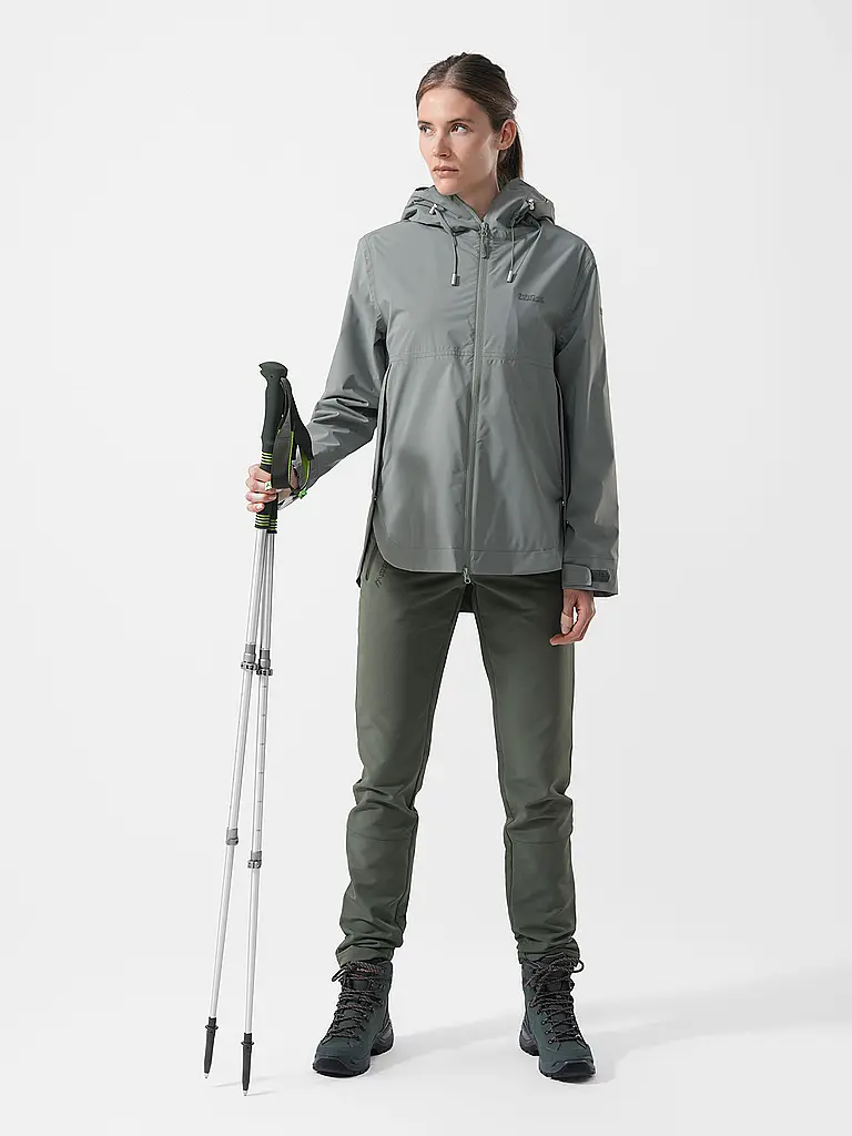veste-de-pluie-femme-807vgr.webp PRO X ELEMENTS Veste de pluie femme Jessy 2L Vert foncé – Image 1