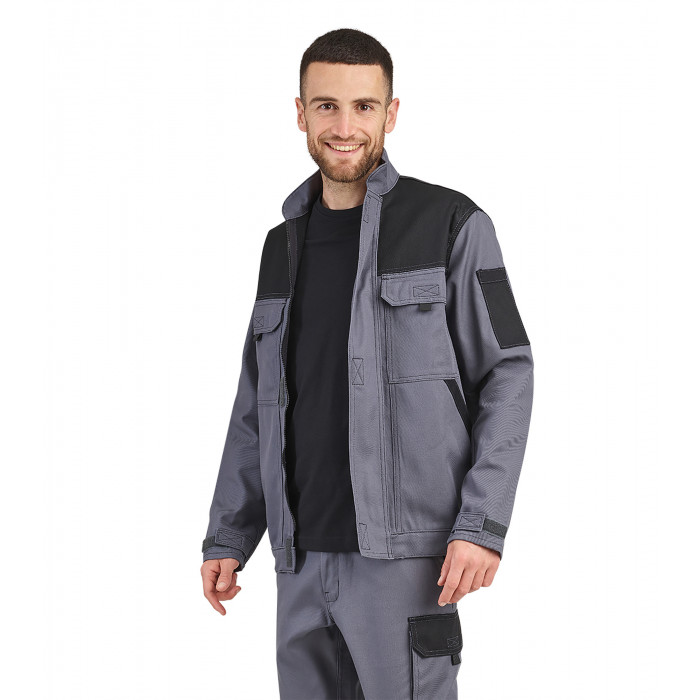 veste-de-travail-homme-322pep-1.jpg Blouson professionnel de travail homme transport chantier logistique artisan | VT701 | L'Echoppe – Image 1