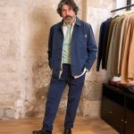 VESTE DE TRAVAIL EN TWILL | BLEU MARINE