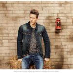 Blouson en Jeans pour Homme Trucker Veste Denim Classique