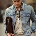 veste en jean homme