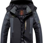 Treer Veste Imperméable pour Homme Blouson à Capuche, Grande Taill Hiver Chaude Coupe Vent Manteau pour Montagne Randonnée Voyage Sports d'Extérieur Jogging Ski Camping (8XL,Noir) : Amazon.fr: Mode