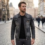 Veste Jean Homme – Blouson Denim Vintage Coupe Moderne