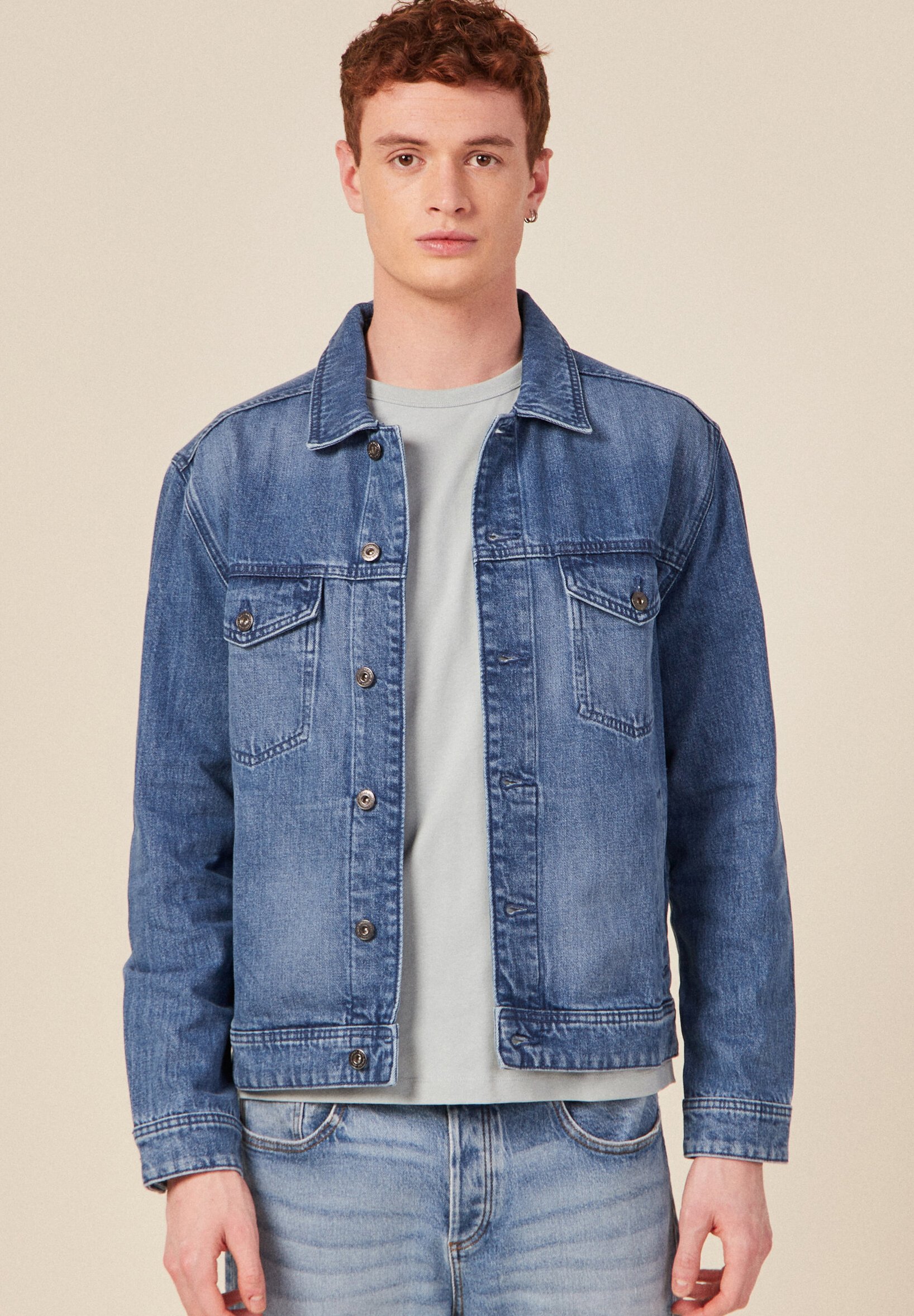 veste-jean-homme-997oxj-1.jpg BONOBO Jeans Veste en jean denim double stone/denim indigo ZALANDO.FR – Image 1