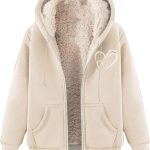 Doudoune Jott Femme Lamb Wool Coat Winter Thick Warm Solid Color Hooded Plus Size Coat Doudoune Femme Hiver Manteau Hiver Femme Chaud (Beige, M) : ...