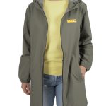 VESTE LONGUE IMPERMÉABLE TRENCH OLIVE FEMME