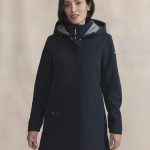 Veste Longue Femme Imperméable A Capuche Bleu FANNYLON TBS