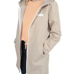 VESTE LONGUE IMPERMÉABLE TRENCH SABLE FEMME