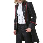 veste longue rouge gothique pour homme Pentagramme Hommes L M S XL XXL Xxxl Noir Rouge Gothique...