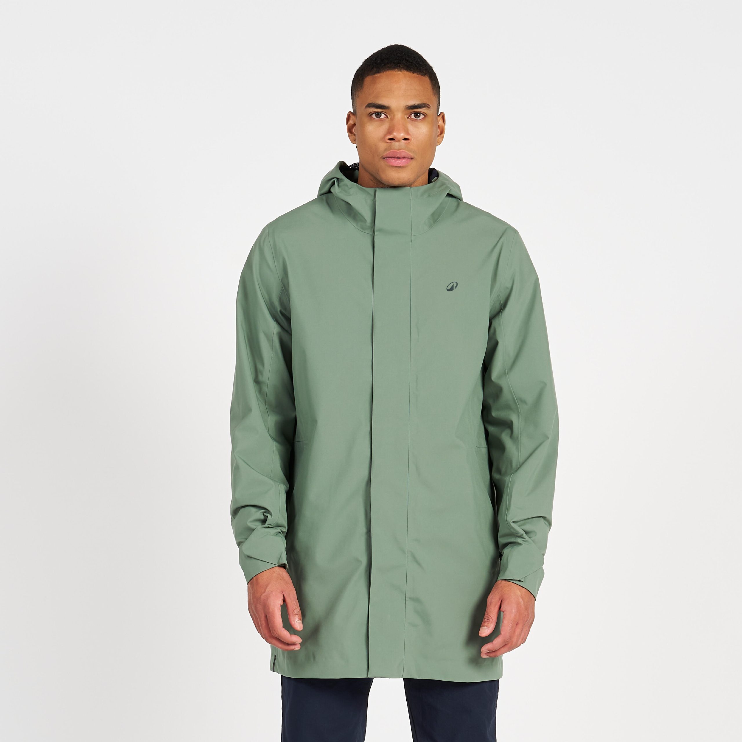 veste-longue-homme-545lqn-1.jpg Veste longue imperméable coupe vent sailing 500 homme kaki | Decathlon – Image 1
