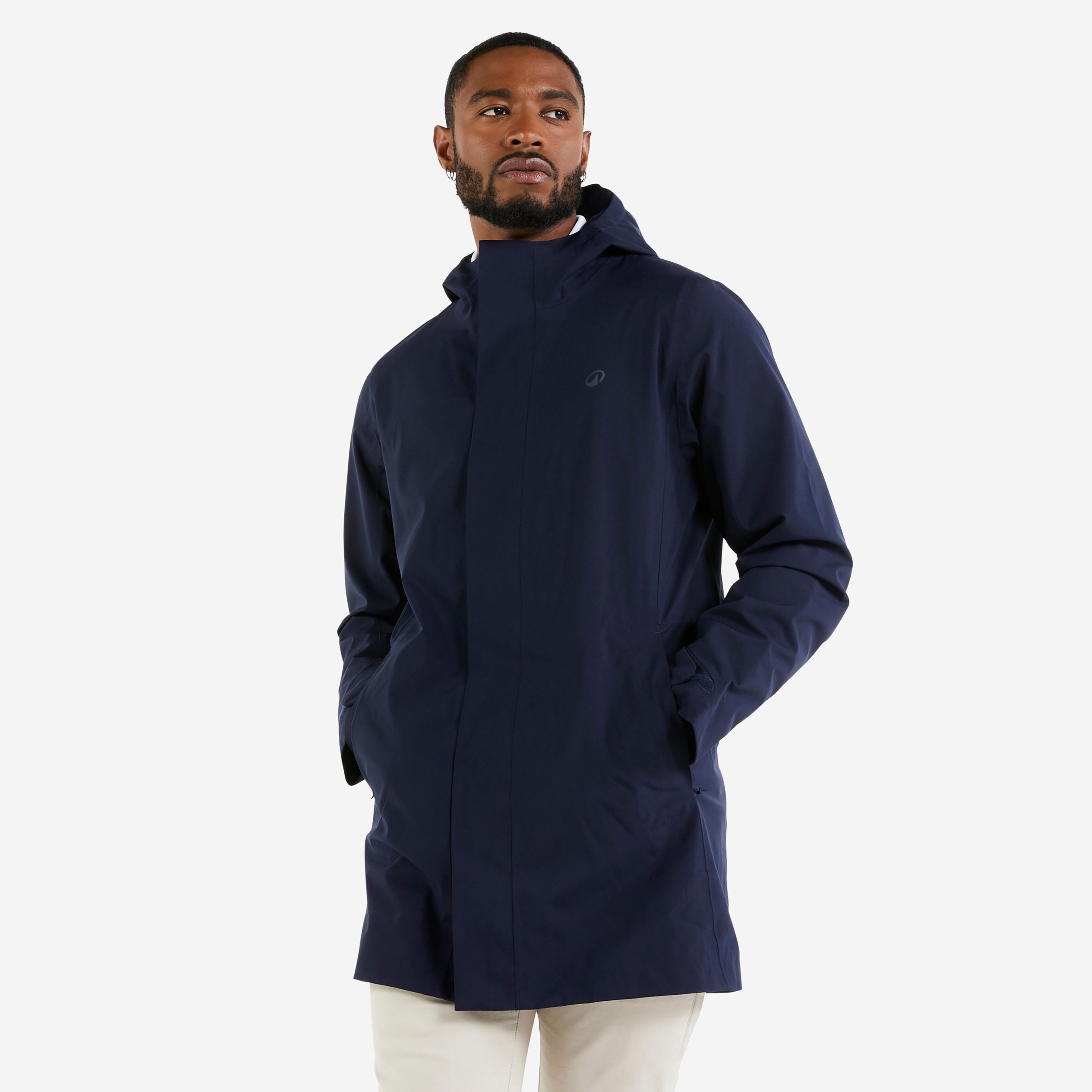 veste-longue-homme-629eki-1.jpg Veste longue imperméable coupe vent sailing 500 homme bleu marine | Decathlon – Image 1