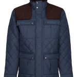 Veste matelassée losanges Homme TRA534 bleu marine