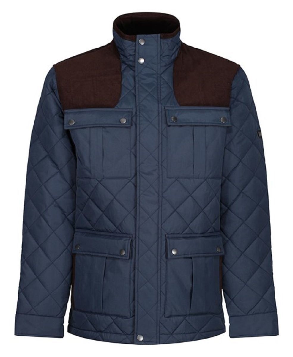 veste-matelassee-homme-405omn.jpg Veste matelassée losanges Homme TRA534 bleu marine – Image 1