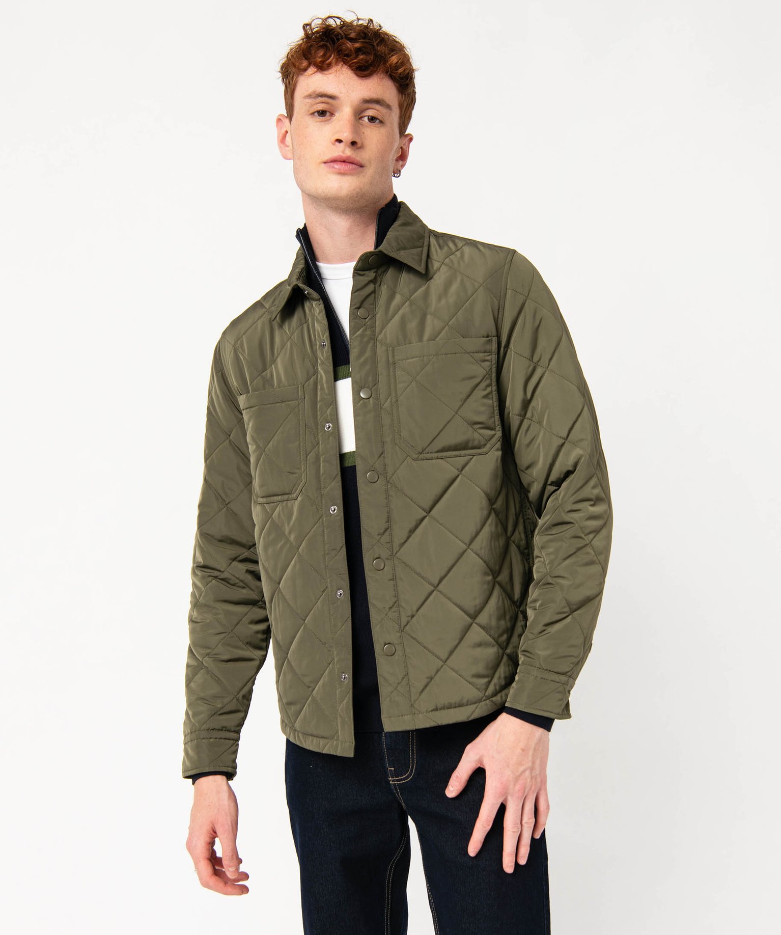 veste-matelassee-homme-483jcr.jpg Veste fine matelassé homme kaki | GEMO – Image 1