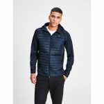 Veste matelassée capuche Manches longues Bleu Marine Jack & Jones | 3 SUISSES