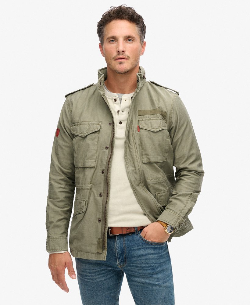 veste-militaire-homme-721inn-1.jpg Veste militaire Vintage M65vert olive poudré pour Homme | Superdry FR – Image 1