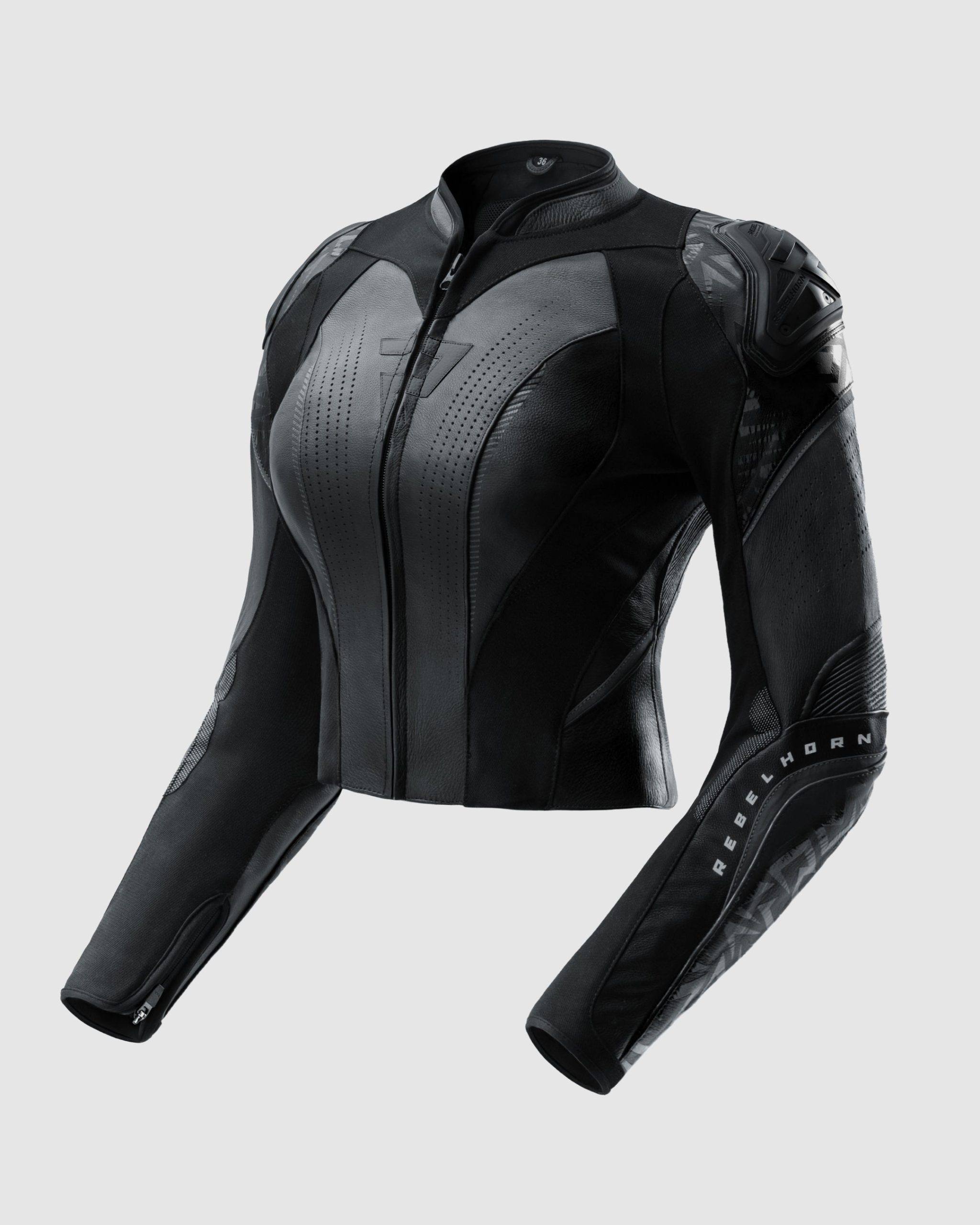 veste-moto-610yki-1.jpg Diva RS Veste Moto Cuir Femme Noir | Rebelhorn FR – Image 1