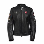 Veste Moto en Cuir Femme Originale Ducati Icon Noir 98780180