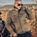 Blouson Segura Lady Patrol kaki, veste moto femme étanche